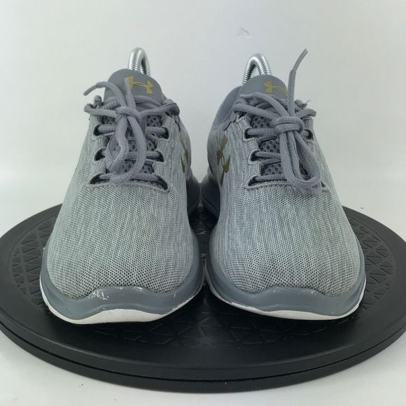 Under Armour Remix Gray/White Athletic Running Shoes 3020194-102 Women's Size 8 - Picture 2 of 12